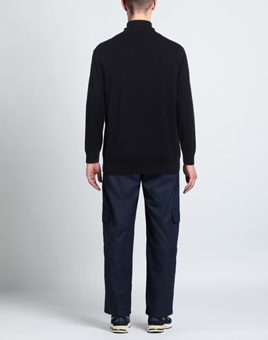 Man Turtleneck Navy Size L Viscose, Polyamide