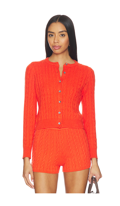 Callahan Valerie Cardigan in Orange. L. Also in M