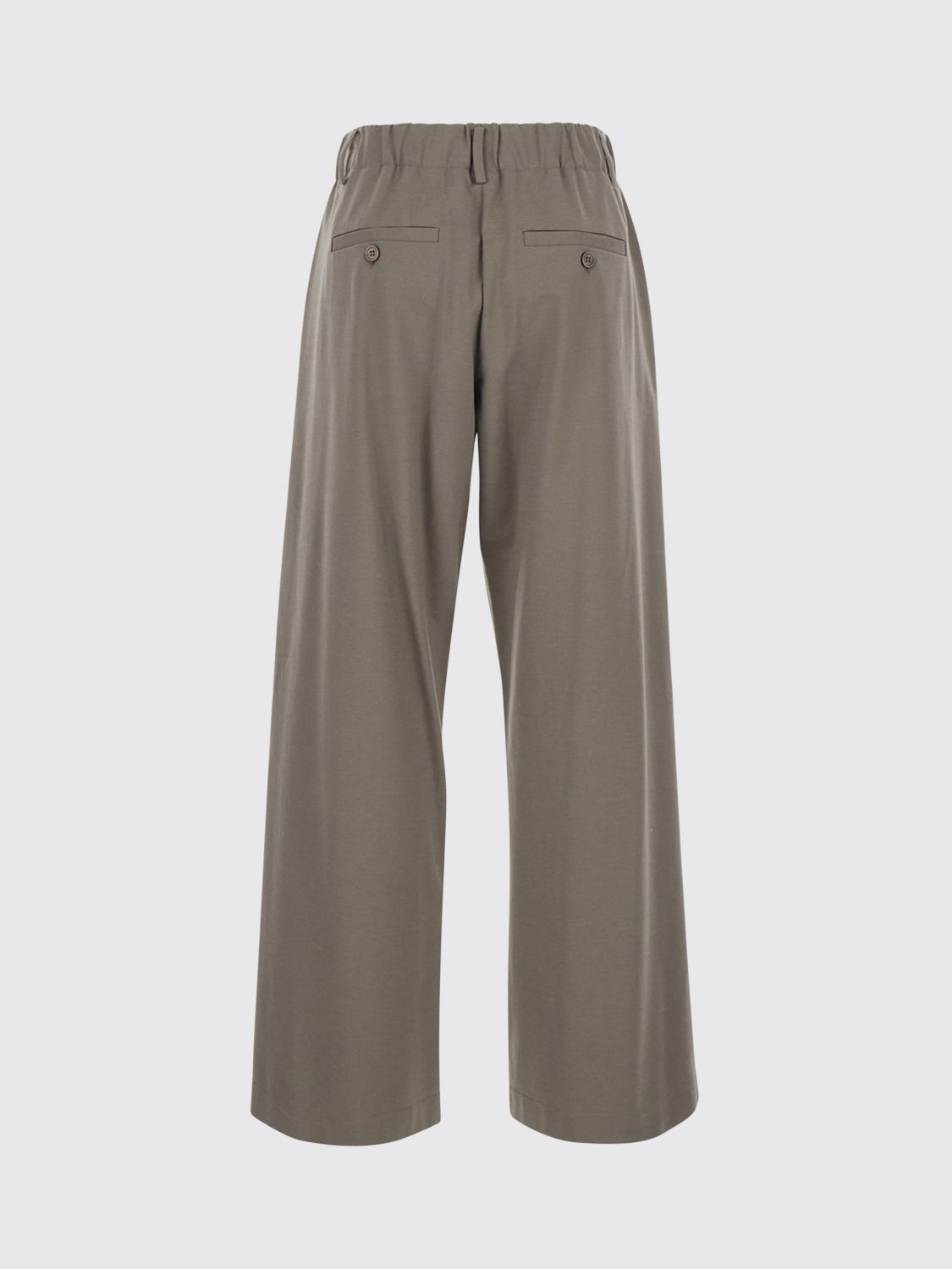 Mélange cropped trousers - Grey