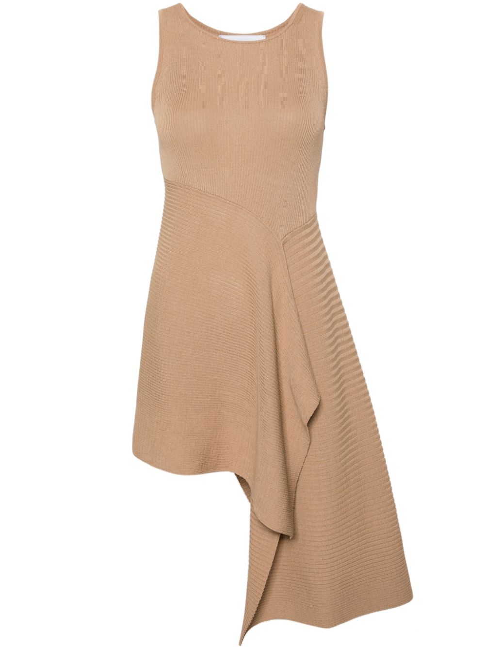 Volant asymmetric peplum top - Neutrals