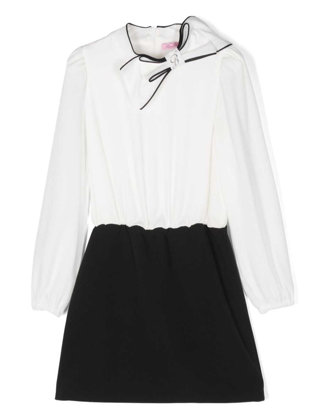 Logo-plaque dress - White
