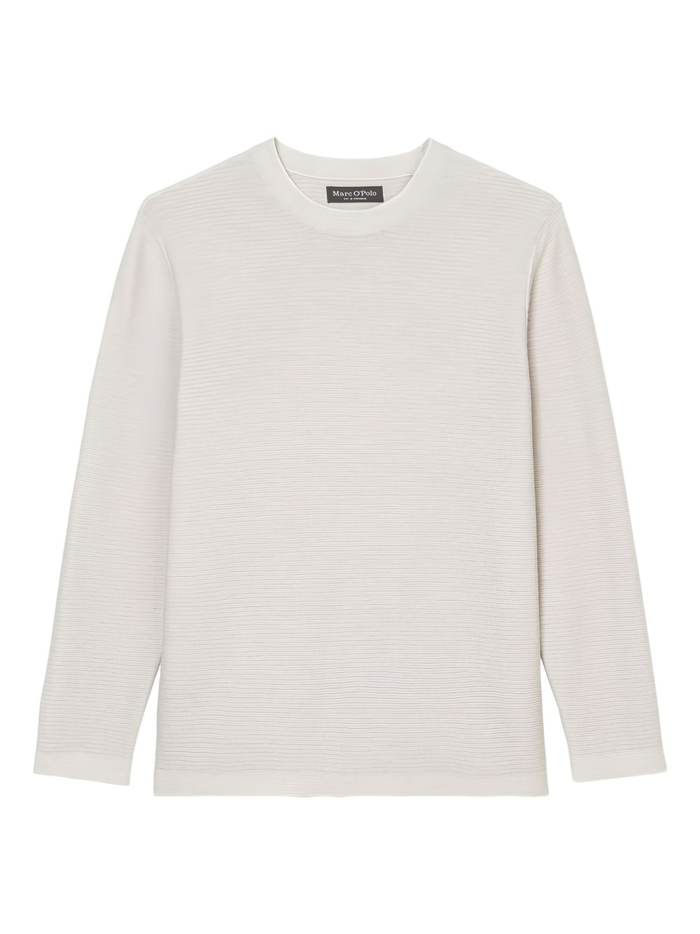 Textured long-sleeve top - Grey