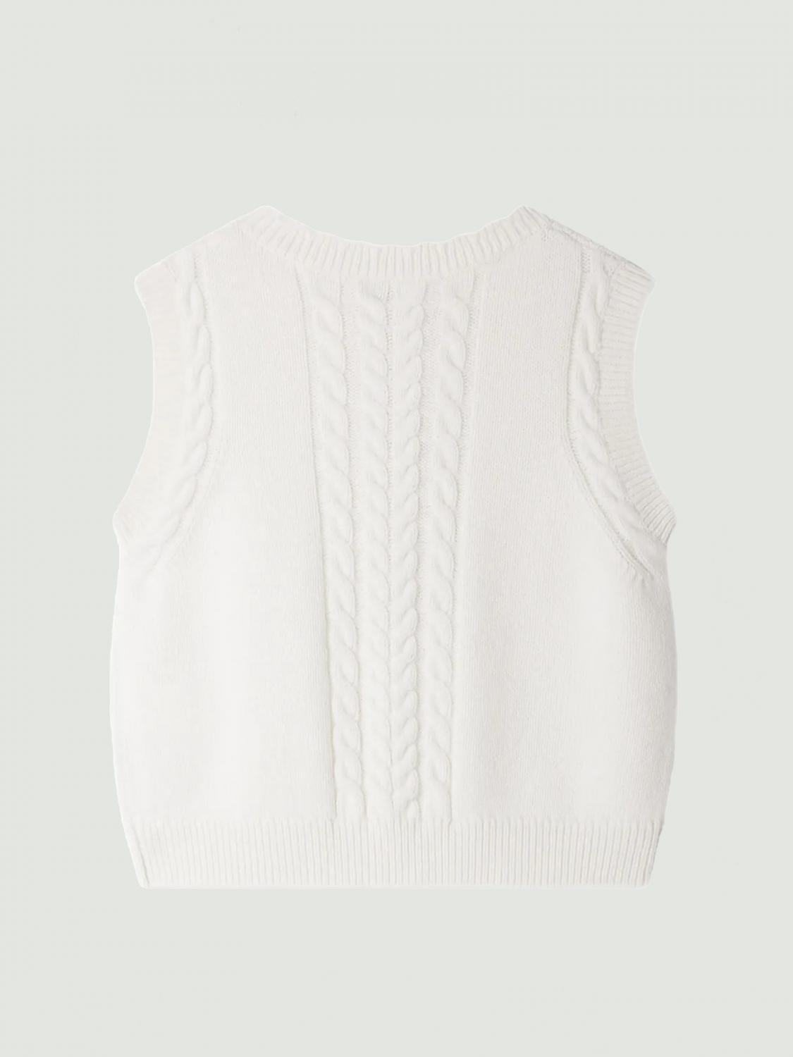 Bonpoint sleeveless cardigan - White
