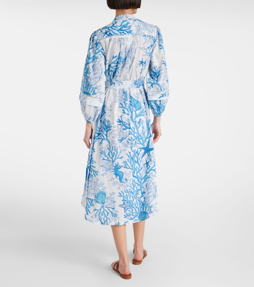 Cathy printed cotton shirt dress