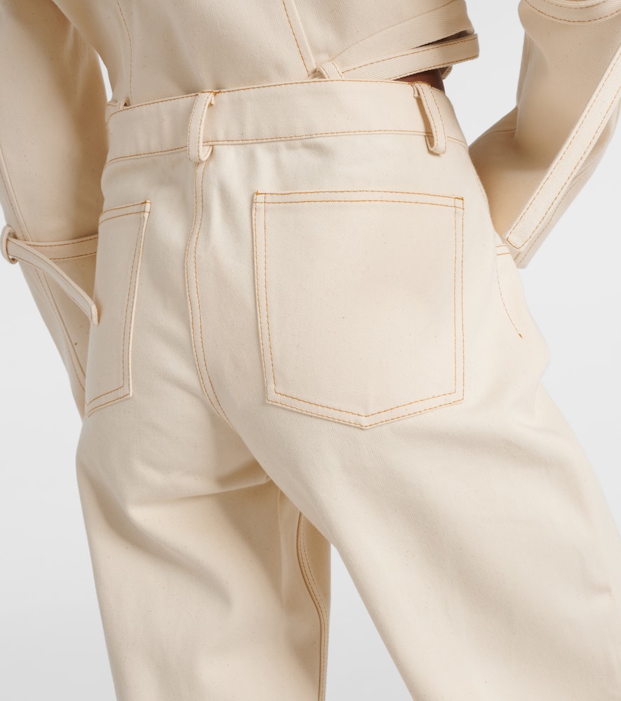 Tuxis low-rise cotton wide-leg pants