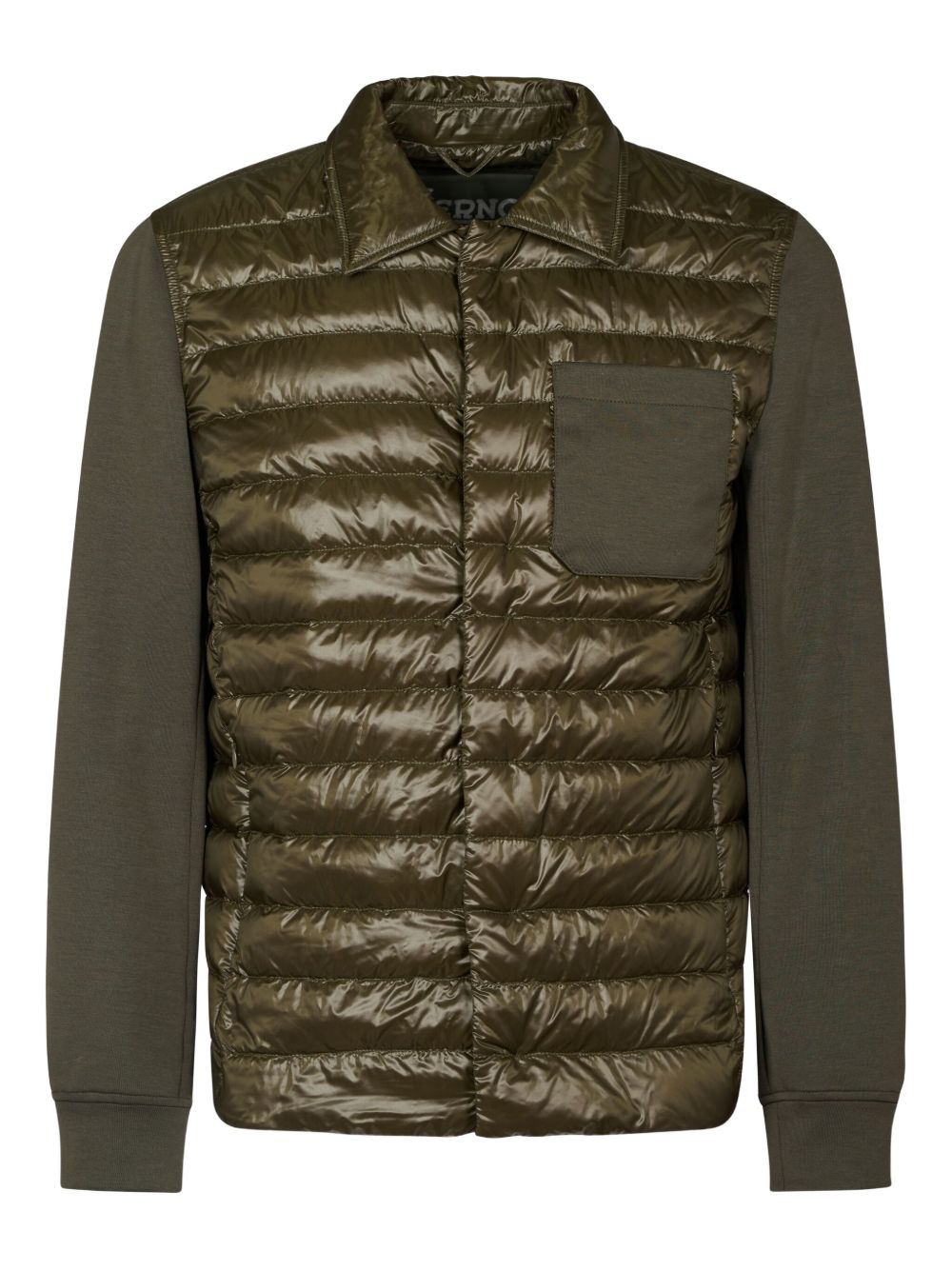 Quilted shirt jacket - Green