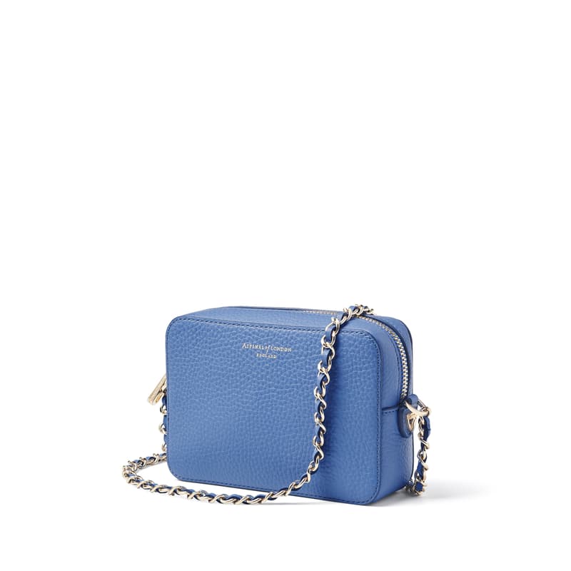 Milly Crossbody Bag in Capri Blue Pebble