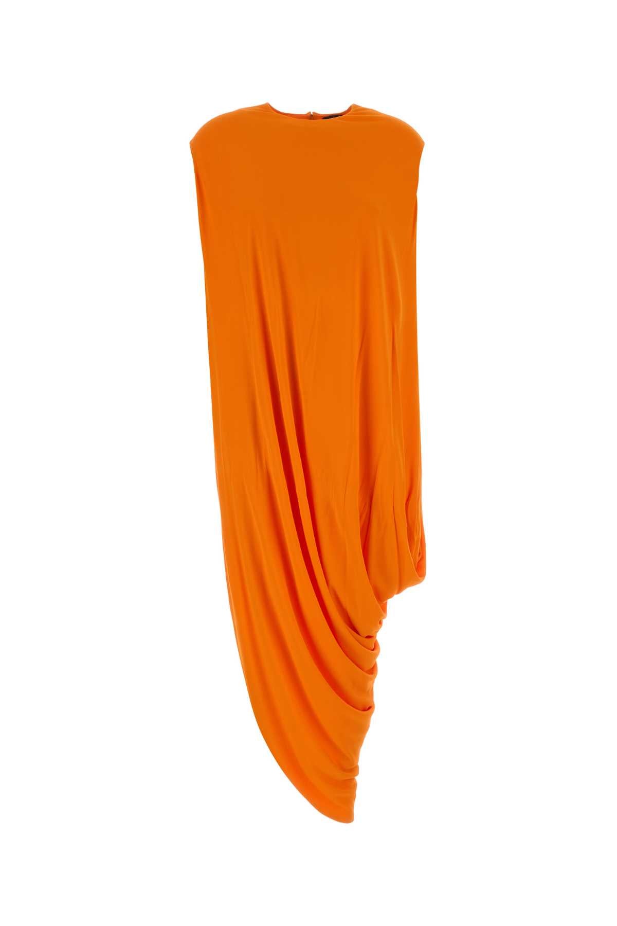 Draped Fabric Sweater — Orange