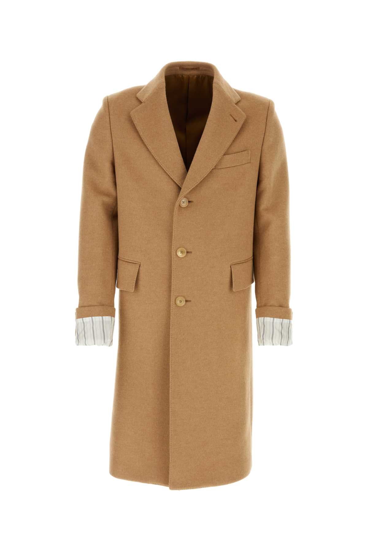 Wool Coat — Camel