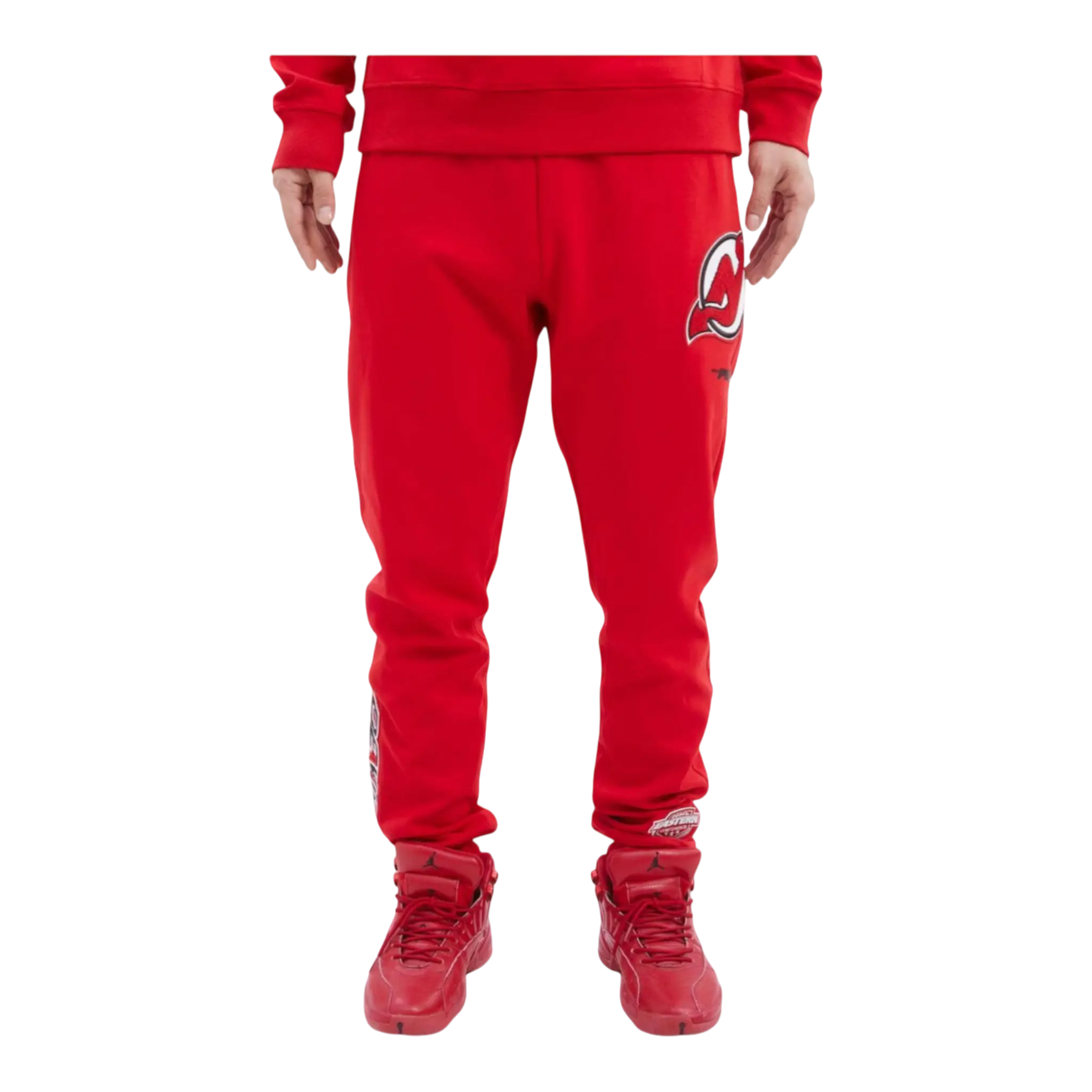 NHL New Jersey Devils Classic Jogger Pants in Red Men