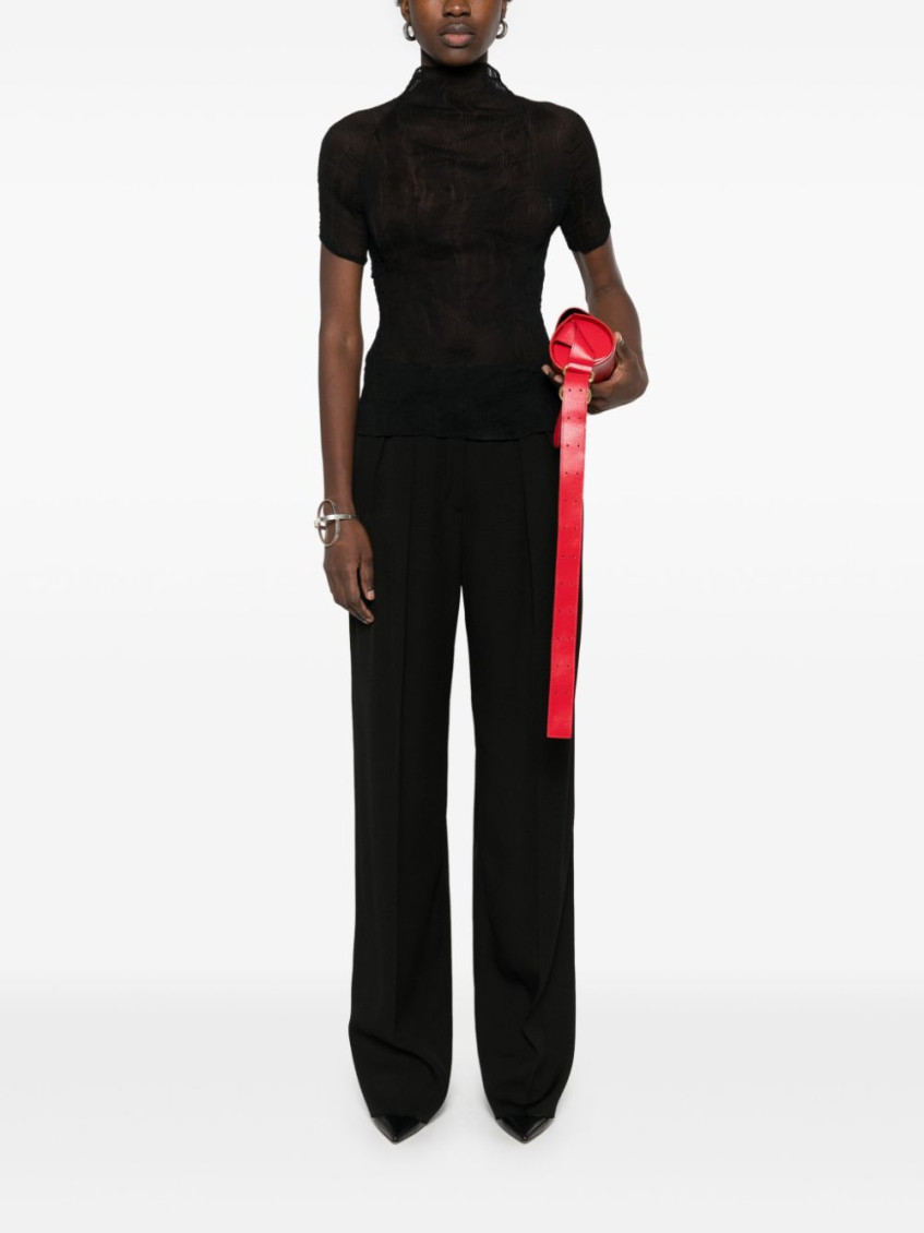 - Straight-leg Trousers