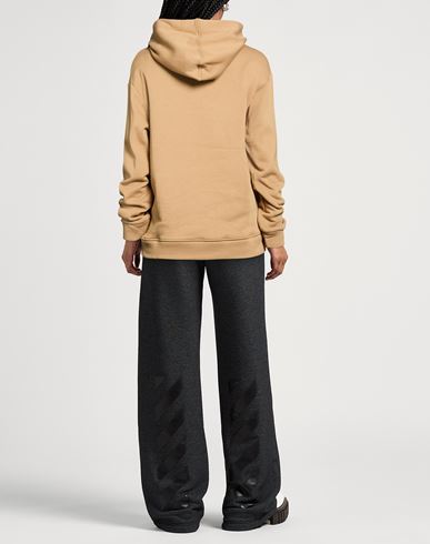 Woman Sweatshirt Camel Size L Cotton