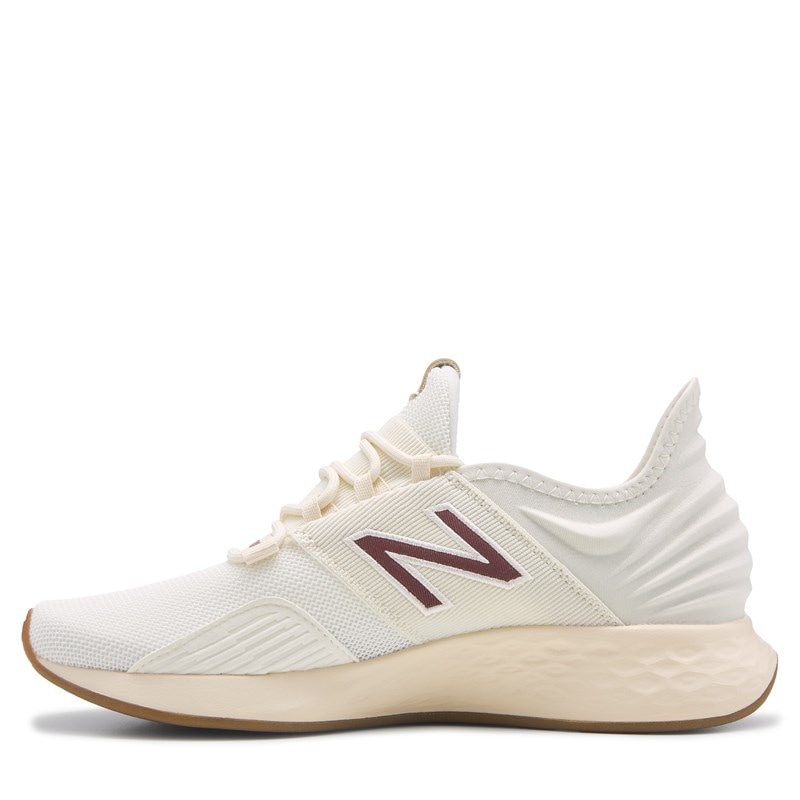 Men's Fresh Foam Roav Running Shoes (Off White/Red/Gum)