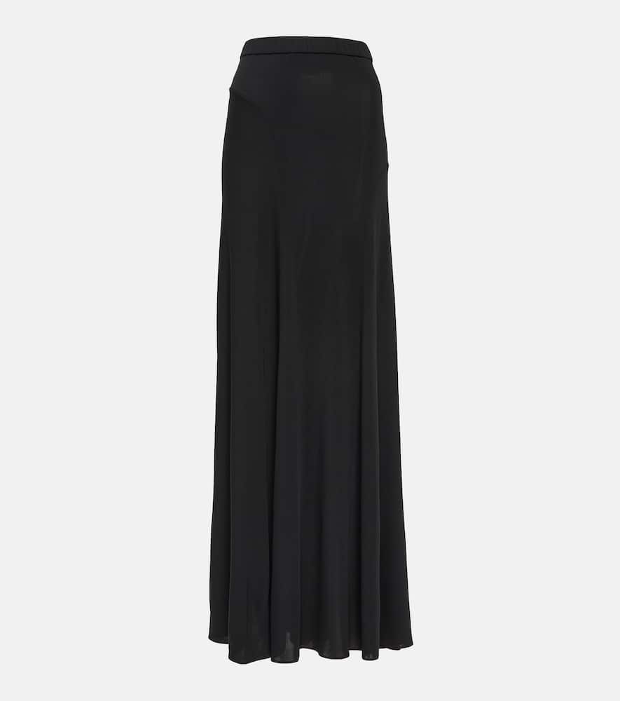 High-rise jersey maxi skirt