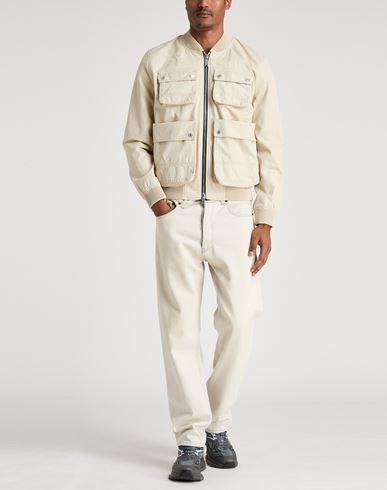 Man Jacket Beige Size 38 Cotton