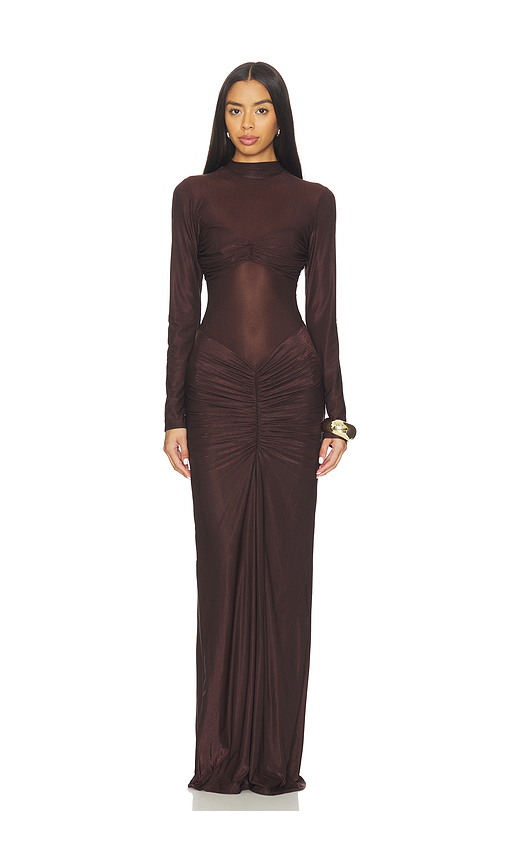 DELFI Jadienne Dres in Chocolate. - XL also in