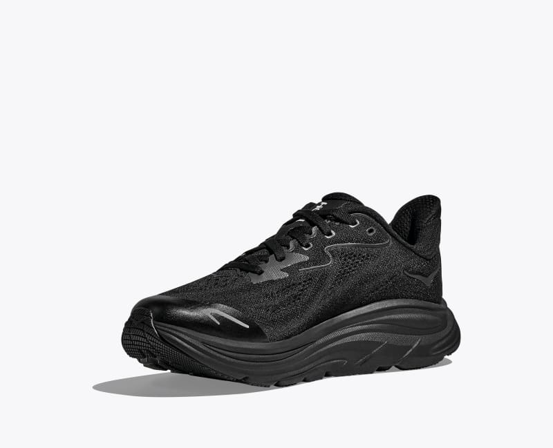 HOKA Clifton 10 Shoes in Black/Black