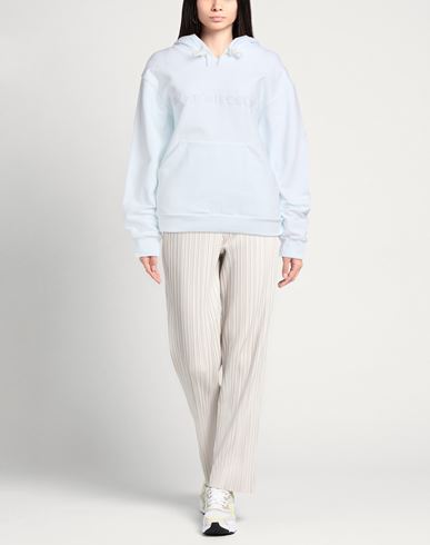 Woman Sweatshirt Sky blue Size 3XL Cotton, Elastane