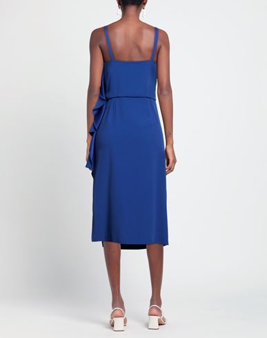 Caractère Woman Midi dress Bright blue Size 2 Viscose, Polyester
