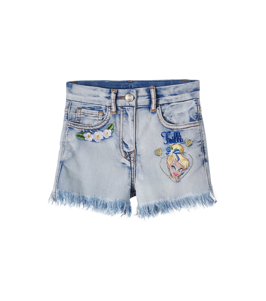 X Disney embroidered denim shorts