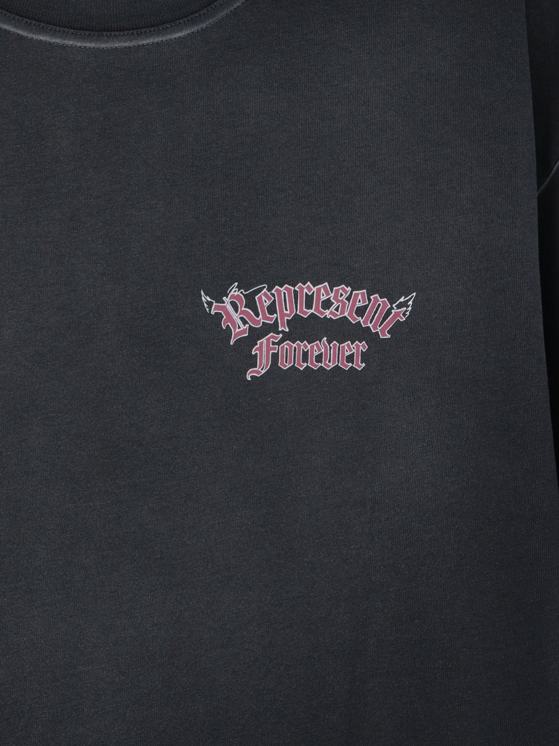 REPRESENT Duality Tee in Washed Black - Black. M also in L, S, XL/1X