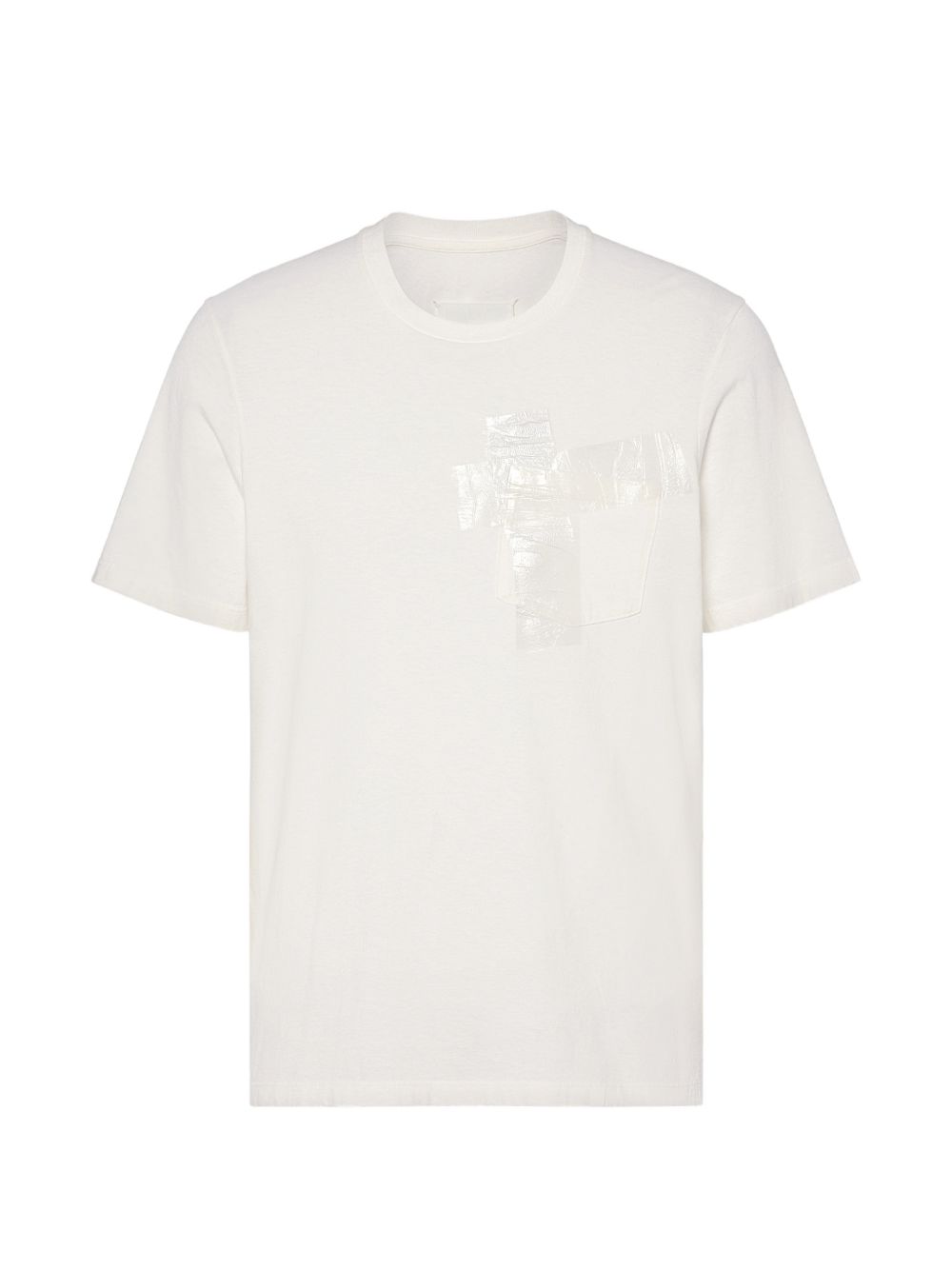 Taped cotton t-shirt