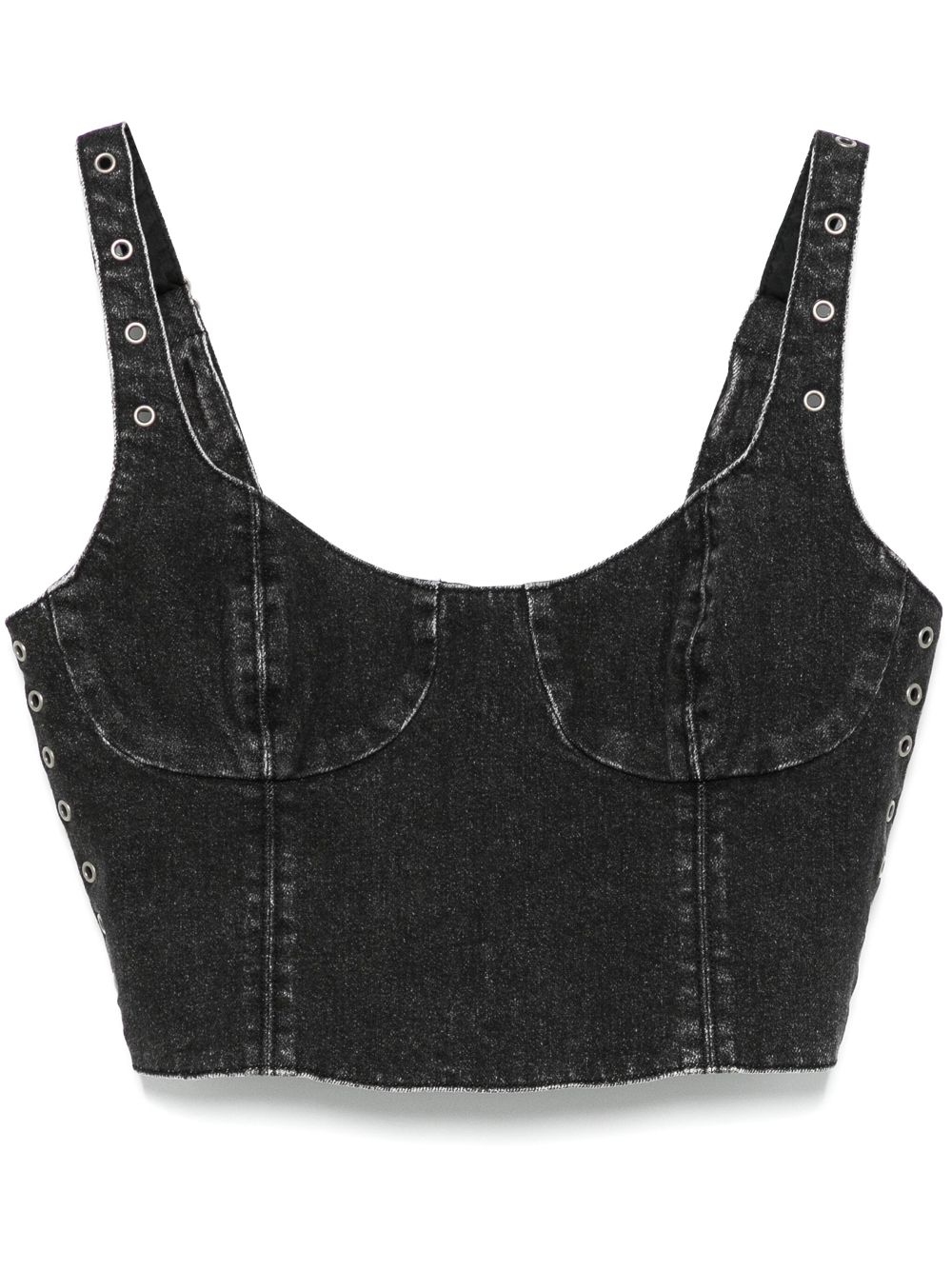 Dauphine crop top - Black