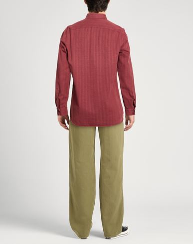 Man Shirt Rust Size S Cotton, Cashmere