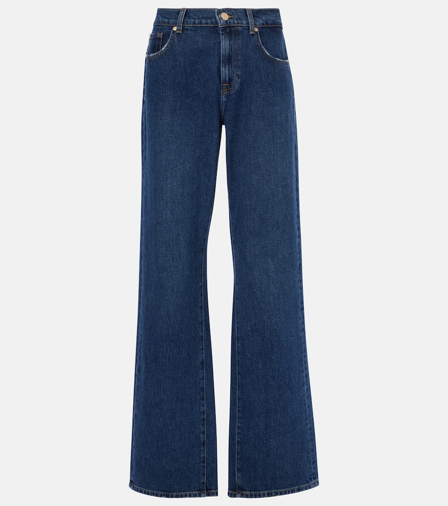 High-rise flared jeans