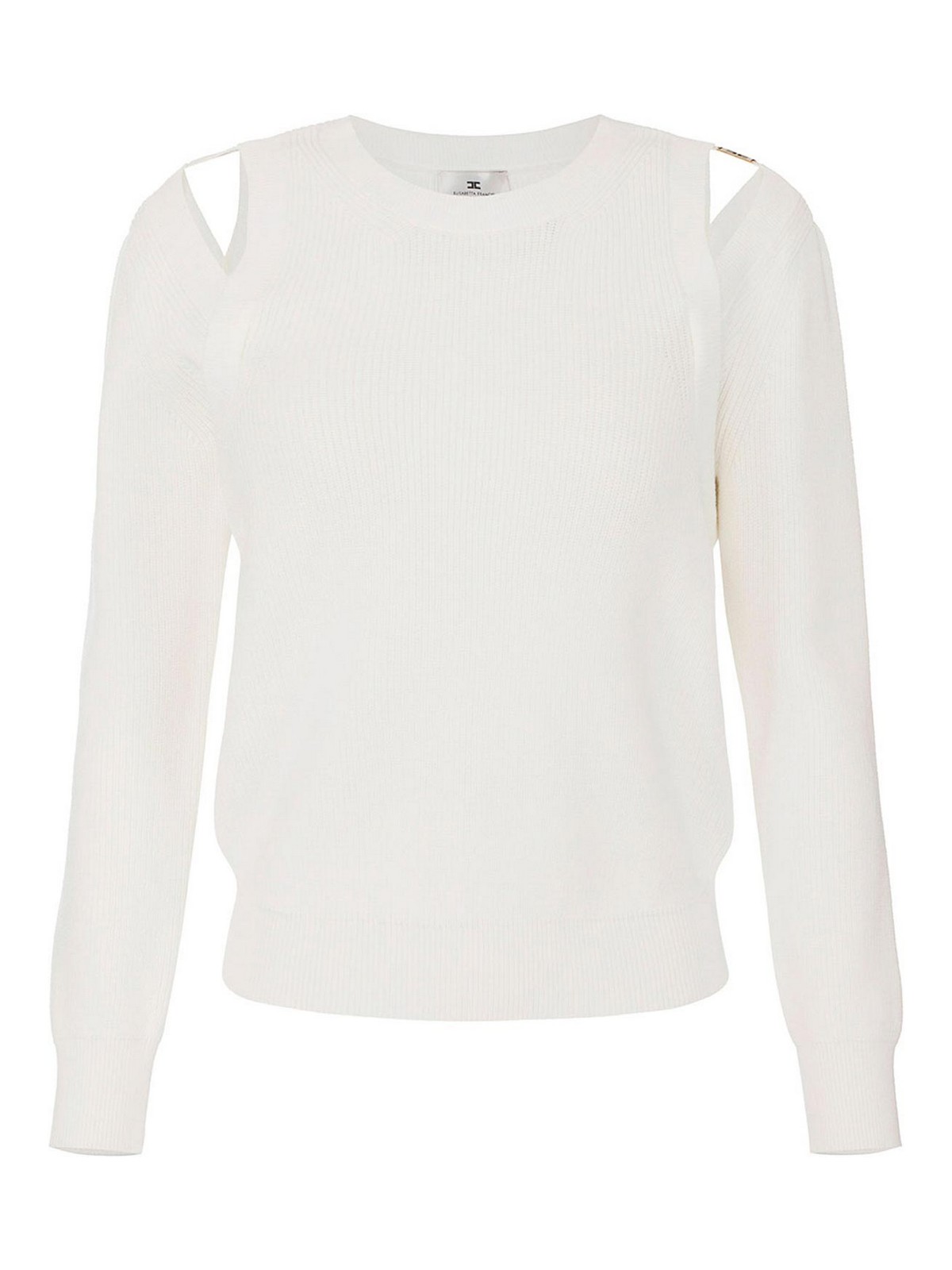Knit Sweatshirt With Cut-Outs