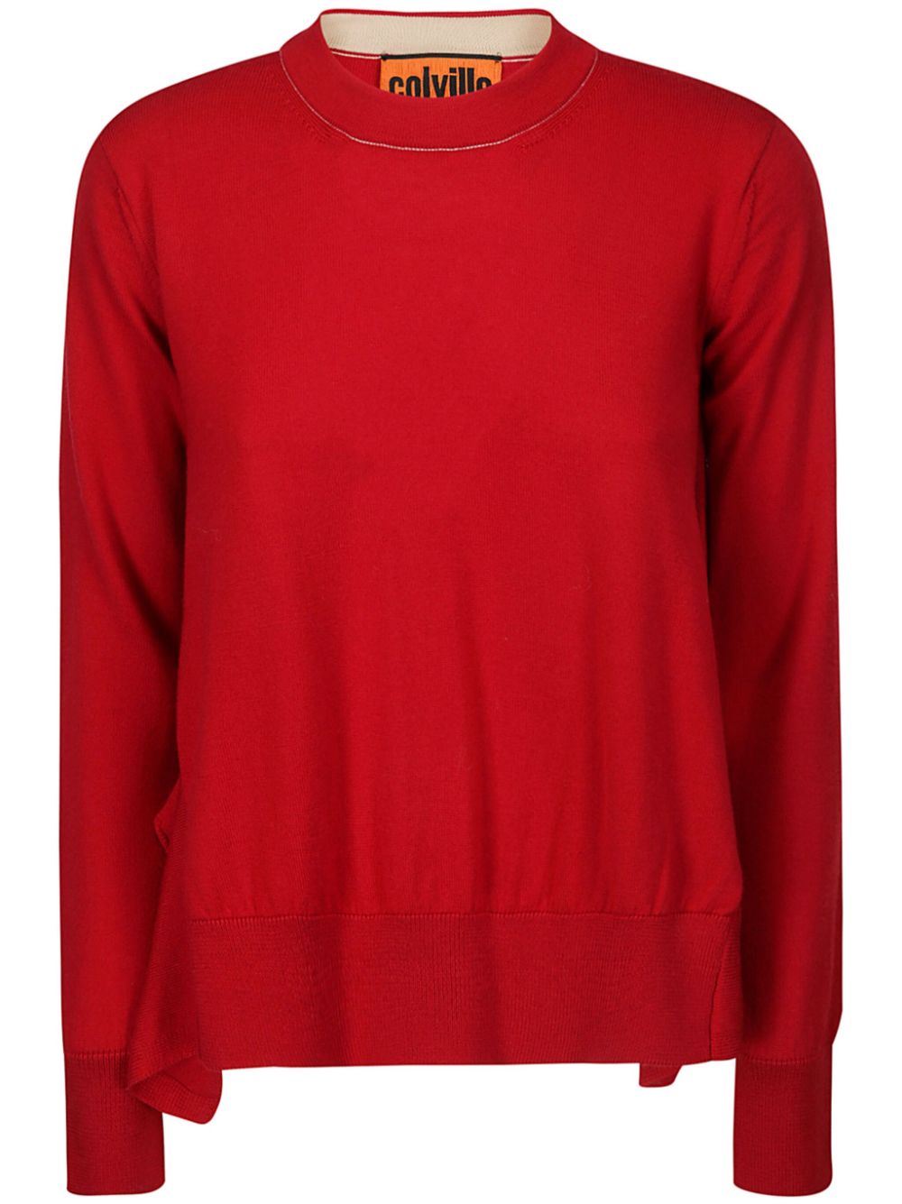 Round neck long sleeve jumper - Red