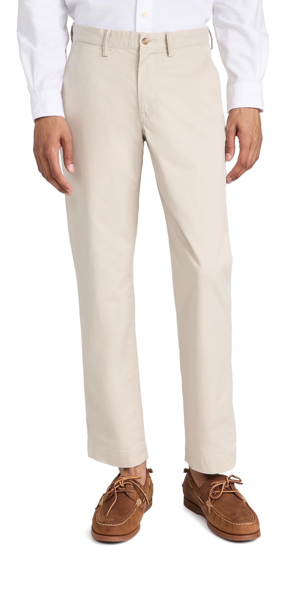 Straight Fit Washed Stretch Chino Pants Classic Stone