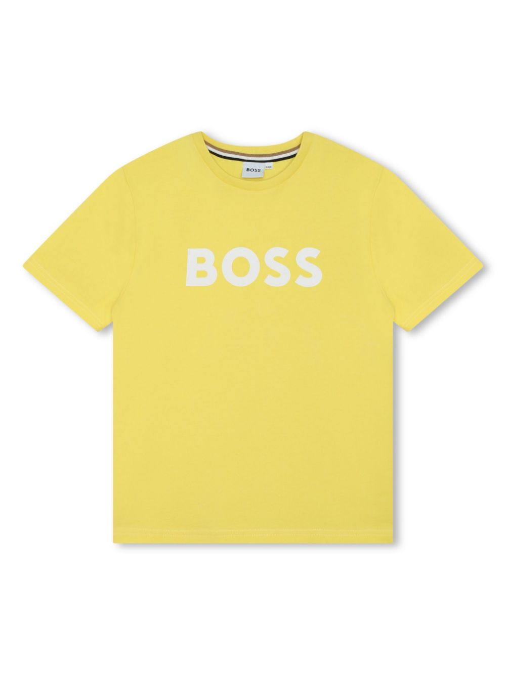 Logo-print cotton T-shirt - Yellow