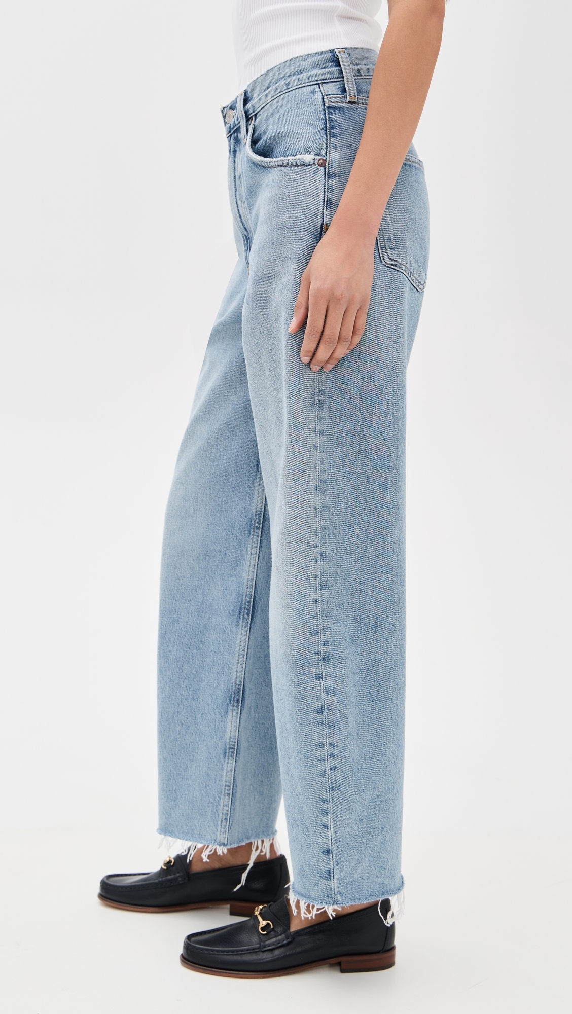 AGOLDE Low Curve Fray Jeans Force