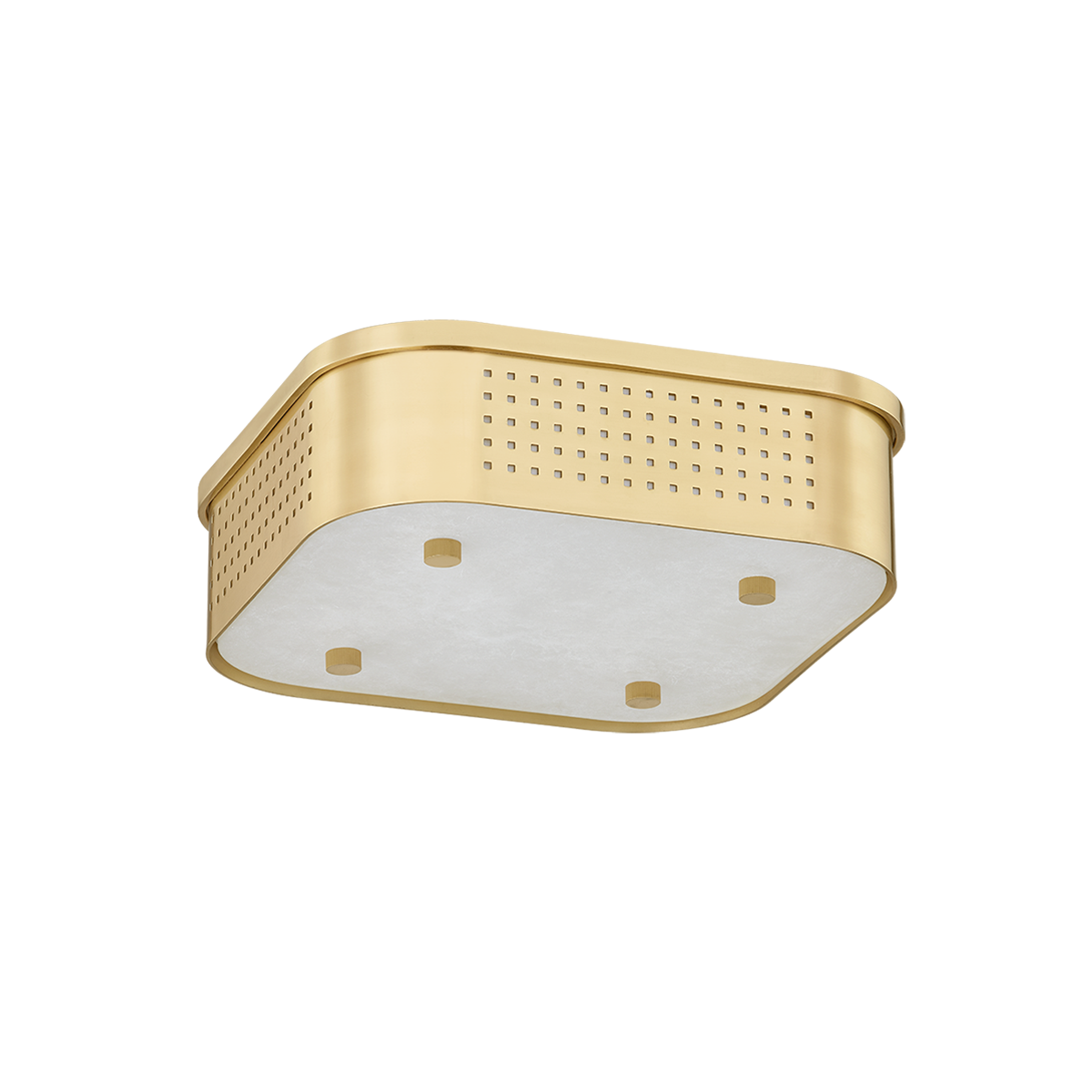 Aged Brass LED Flush Mount from the Madison Square Collection