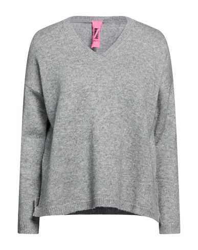 Woman Sweater Grey Size M Merino Wool, Cashmere