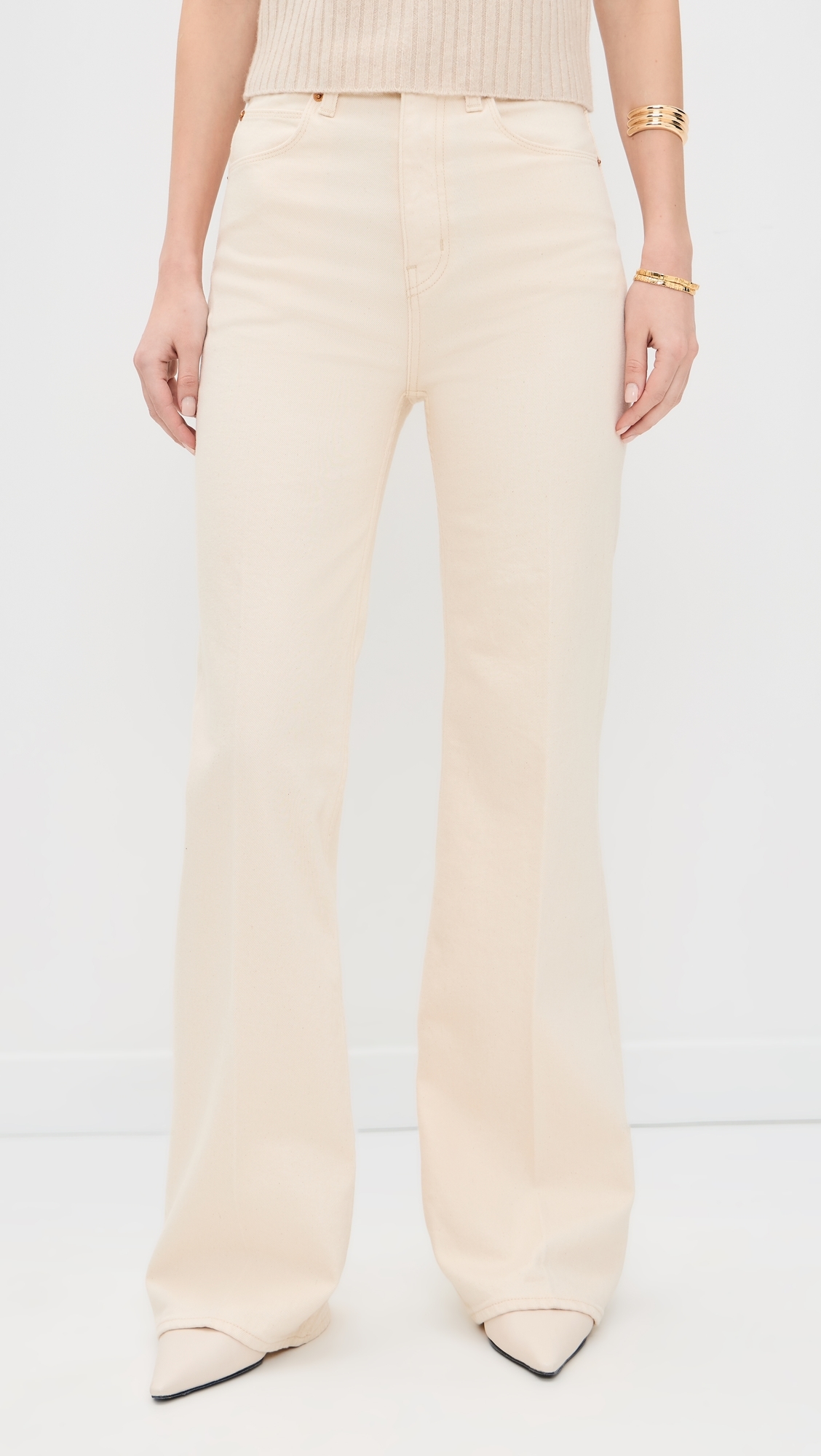 The Crease Jeans Ecru