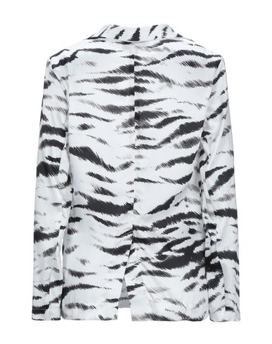 Woman Blazer White Size 10 Polyester