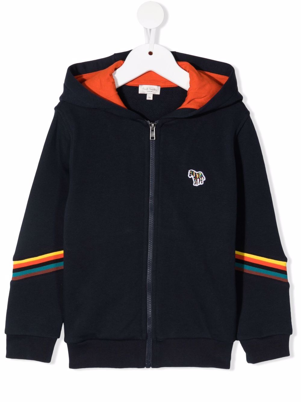 Logo zipped hoodie - Blue