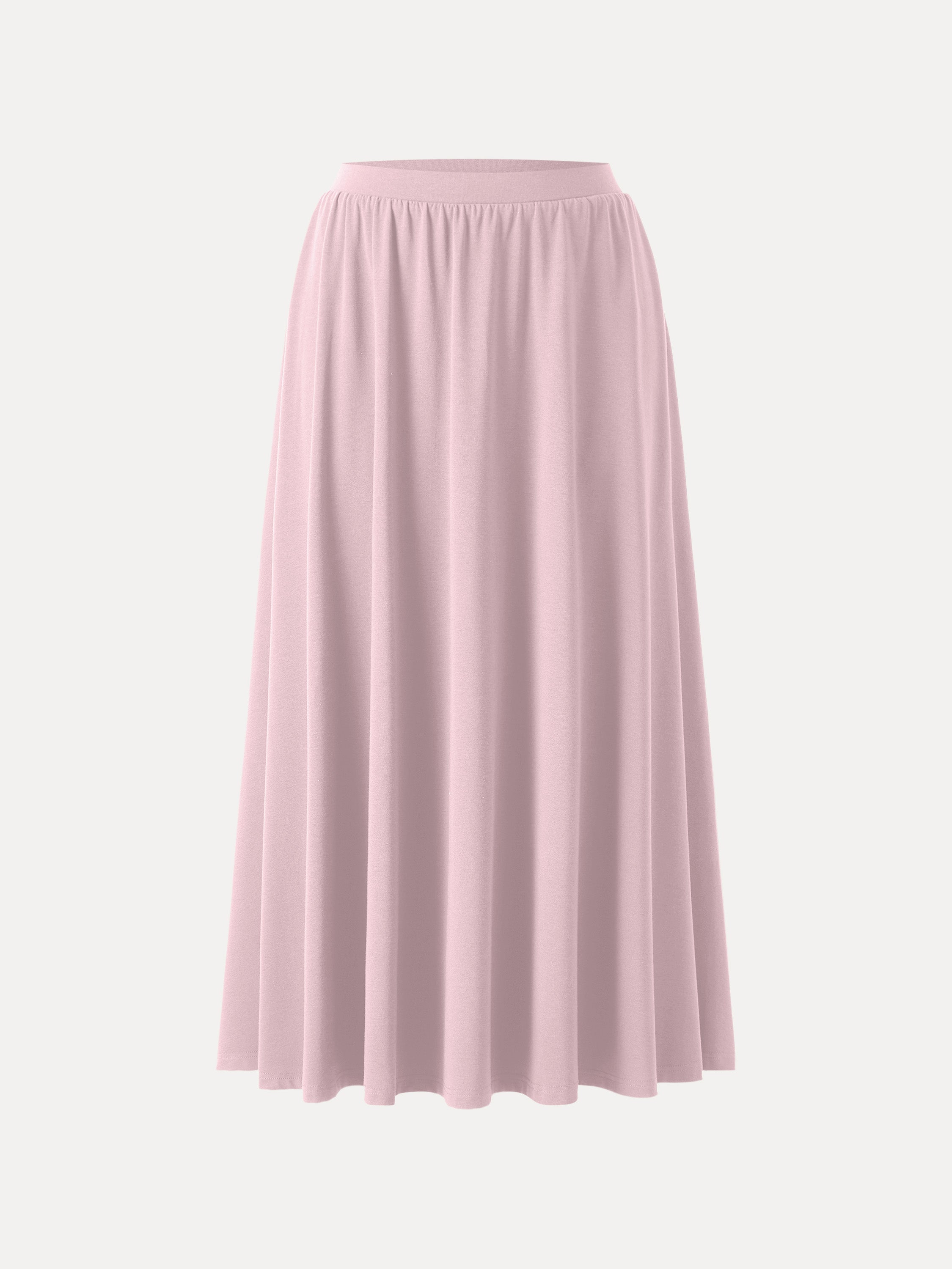 Maxi Umbrella Skirt with Pockets - Light Pink
