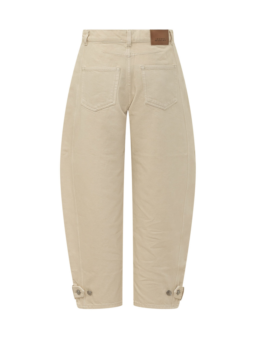 Beige Relaxed Cargos Pants