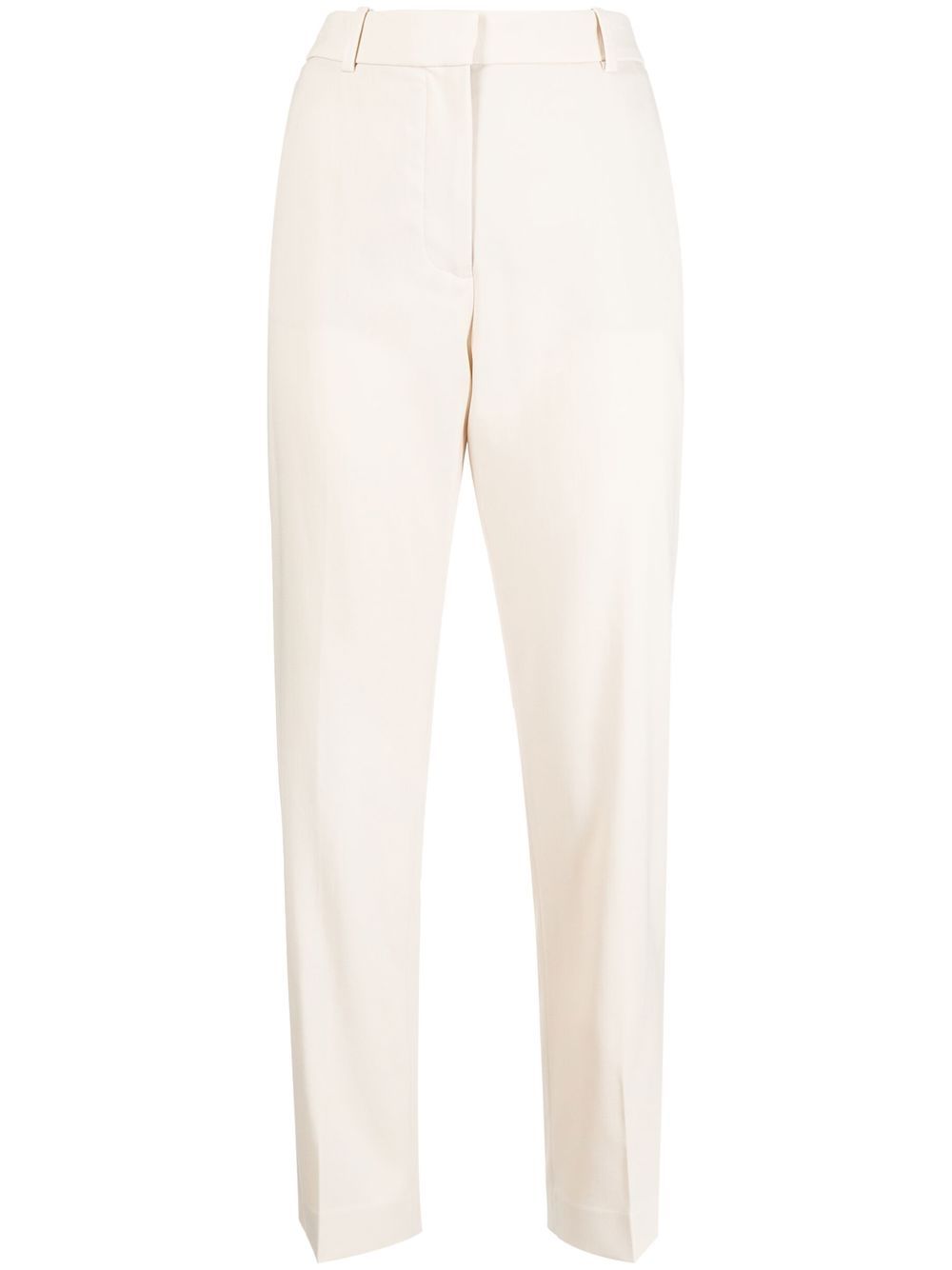 Straight-leg tailored trousers - Neutrals