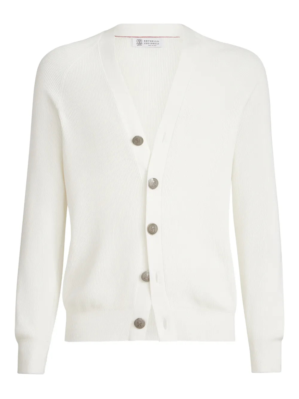 English Rib Cardigan — White