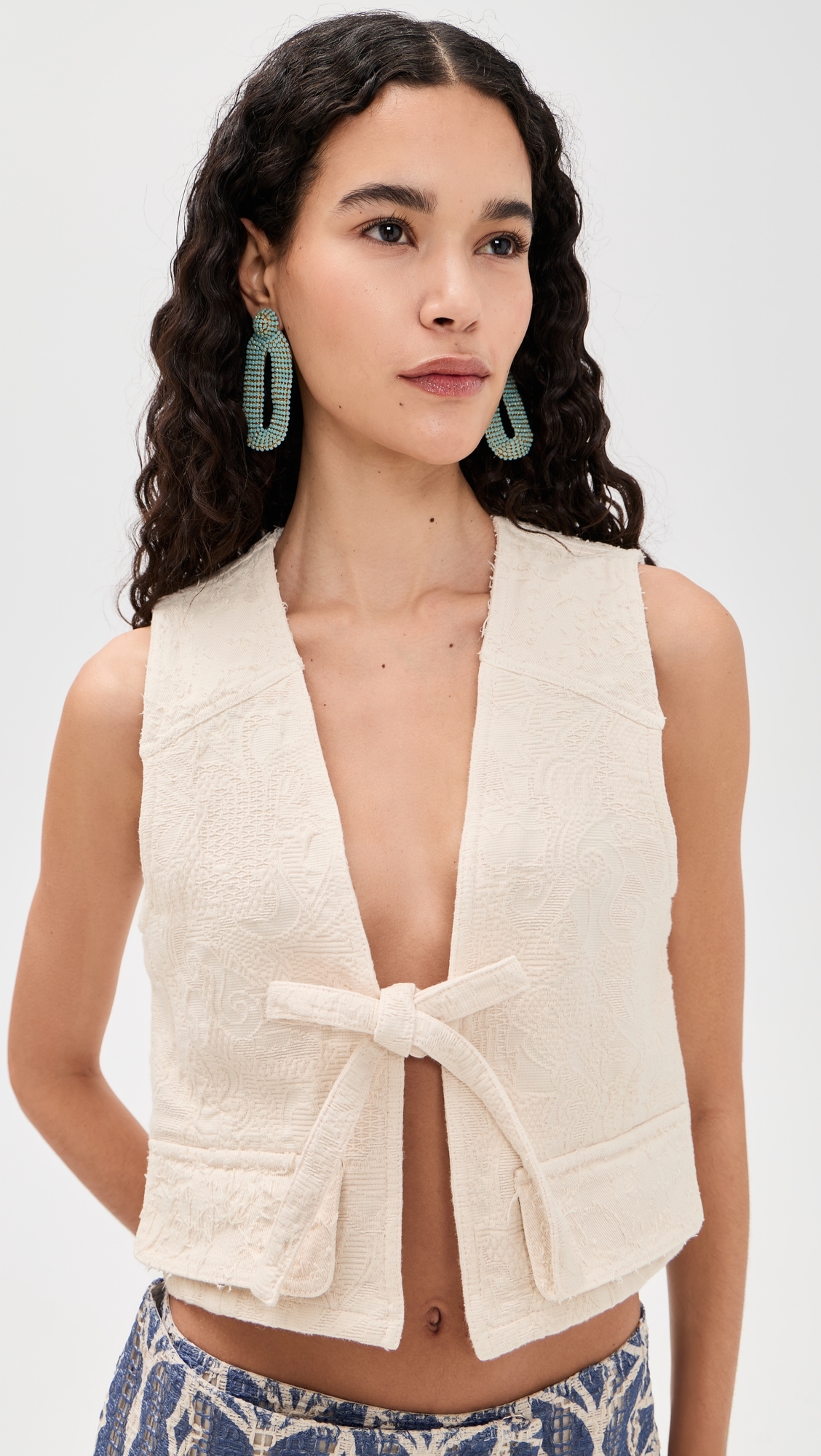 Lia Vest Ecru