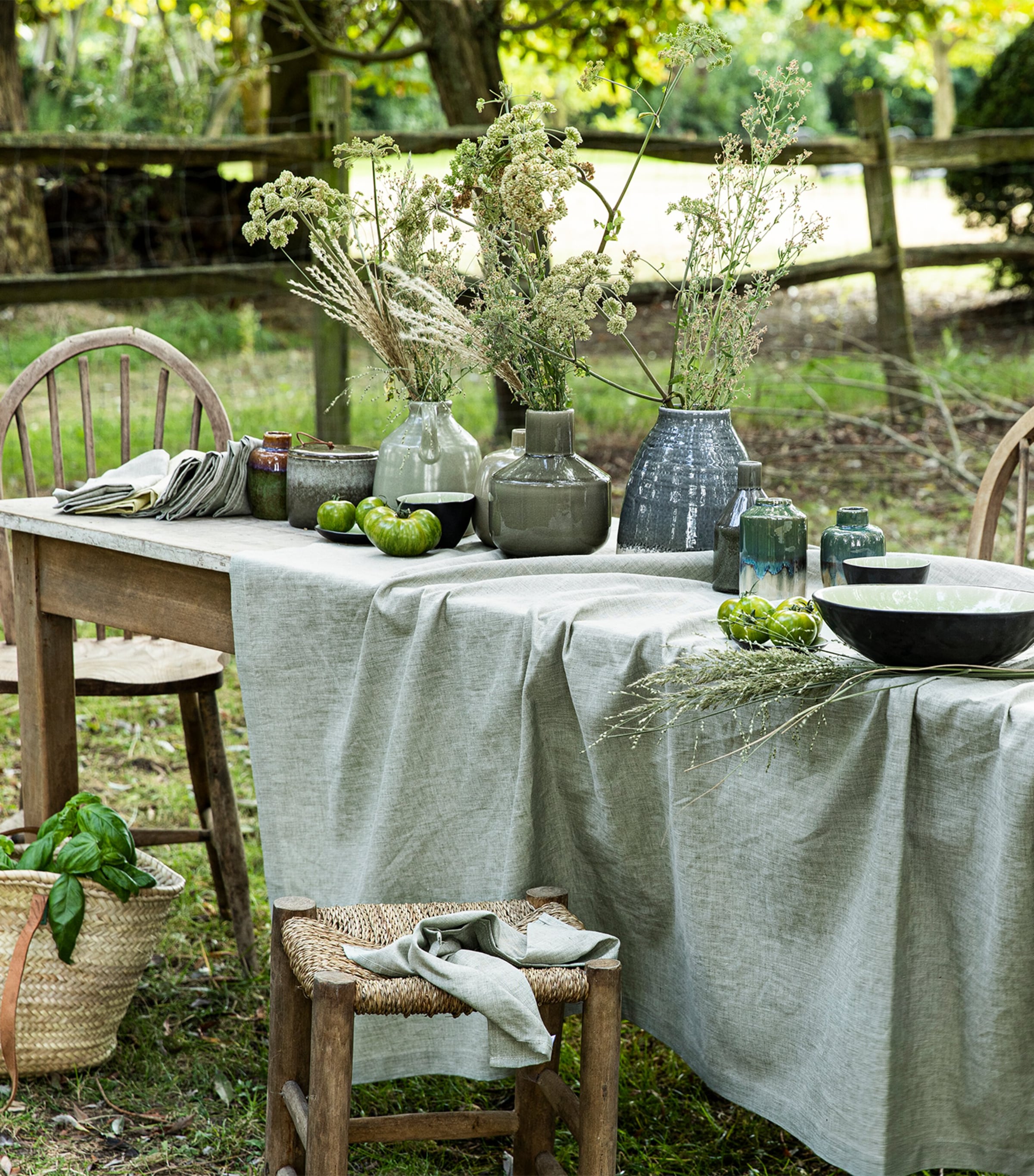 Linen Chambray Tablecloth