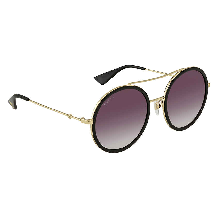 Grey Gradient Round Ladies Sunglasses GG0061S 001