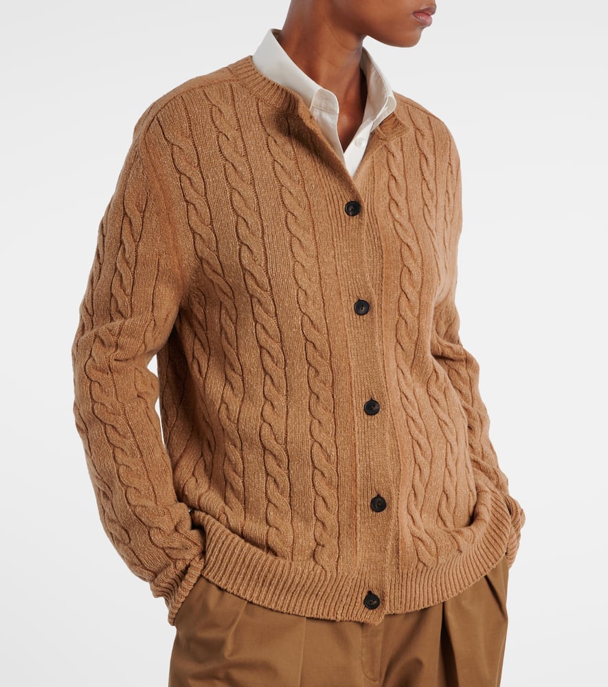 Loneke cable-knit wool cardigan