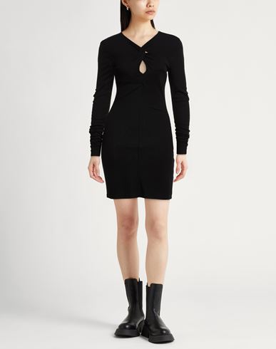 Woman Mini dress Black Size 0 Viscose, Wool