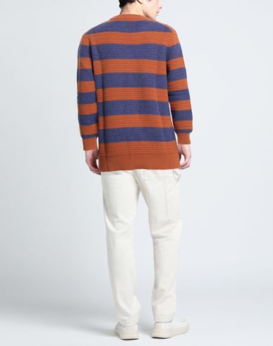 Man Sweater Rust Size 40 Merino Wool, Alpaca wool, Polyamide
