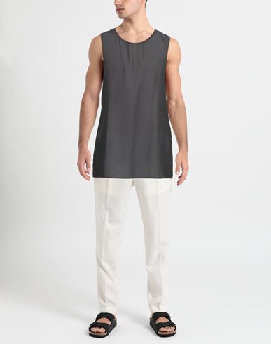 Man Tank top Black Size 40 Cotton
